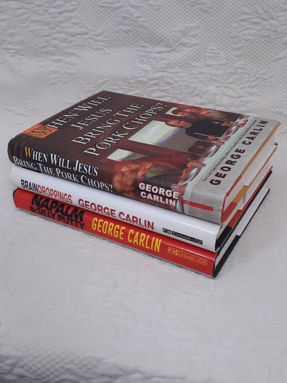 George Carlin 3 Hardcover Book Set Brain Droppings Napalm Silly Putty Comedy - Picture 3 of 13